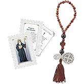 St Benedict Medals Home Blessing - Lord's Prayer Card - Tasseled Door Hanger - Protection Set - 3 Items