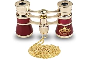 AiScrofa Opera Glasses Binoculars 3X25,Mini Binocular Compact Lightweight,with Chain for Adults Kids Women in Musical Concert