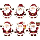 Christmas Gift Tags Stickers, 96Pcs Christmas Gift Labels Stickers, Self-Adhesive Santa Claus Name Tags for Xmas Gifts Wrap Presents Boxes Decoration, 2 x 3 Inch, Natural Kraft Paper