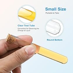 PATIKIL 7ml Test Tubes, 25pcs 3.94x0.51in Glass