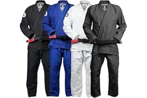 Gold BJJ Foundation Gi - Pearl Weave Jiu Jitsu Gi for Men and Women - IBJJF Competition Legal BJJ Gi