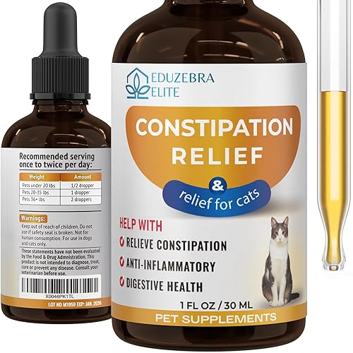 EDUZEBRA Cat Constipation Relief, Constipation Relief for Cat, Cat