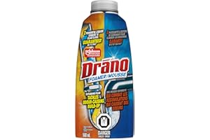 Drano Foamer Drain Clog Remover and Cleaner, Foam Fills Pipes to Unclog and Remove Hair, Soap Scum, Blockages and More from S