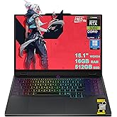 Lenovo Legion 5 AI-Powered Gaming Laptop 15.1" WQXGA 2560x1600 OLED 165Hz Intel 20-core Ultra 7 255HX 16GB RAM 512GB SSD GeForce RTX 5060 DLSS4 (Up to 572 AI Tops) RGB Backlit Wi-Fi7 Win11Pro ICP Hub