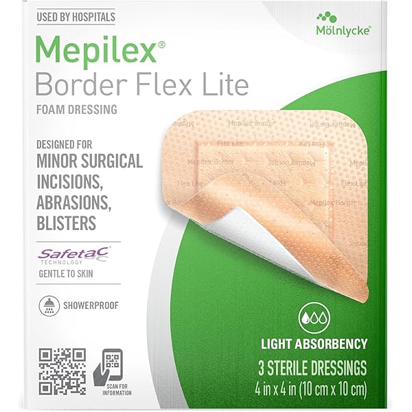 Amazon.com: Mepilex Border Flex Lite 1.6 x 2 in (4x5 cm) Hospital