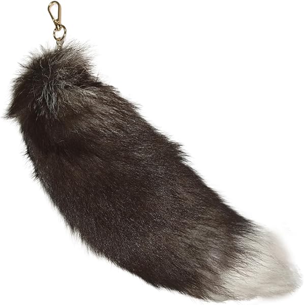 WRITWAA 2Pcs Furry Fox Tail Keychain for Girls: Cute Key Chains