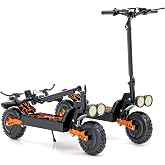 Electric Scooter for Adults Teens, 2400W/3500W Peak, 30/37 MPH E-scooter | 45/ 55 Miles Long Range, 11" All Terrain Fat Tires Foldable E Scooter, Off-Road Escooter for Commuting, 48V 25/30Ah Battery