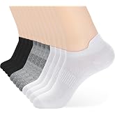 ATBITER Ankle Socks Women&amp;Men 6-12Pairs Thin Low Cut No Show Socks With Tab | White Summer Lightweight Athletic Running Yoga Pilates Workout Sneaker Non Slip Short Socks Size 7-9 9-11