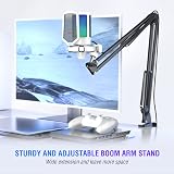 FIFINE Gaming Mic Kit Bundle USB Condenser Microphone with Arm White view 5