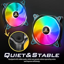 Antec 120mm Case Fan, RGB Case Fans, 5 Packs RGB