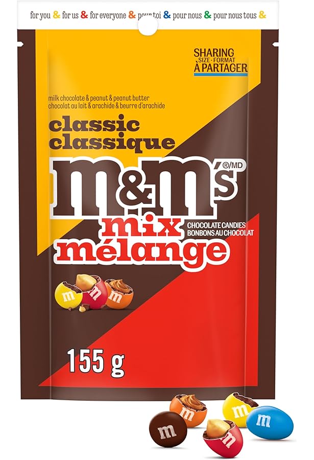 m&m M&M'S, Classic Mix, Milk Chocolate, Peanut and Peanut Butter