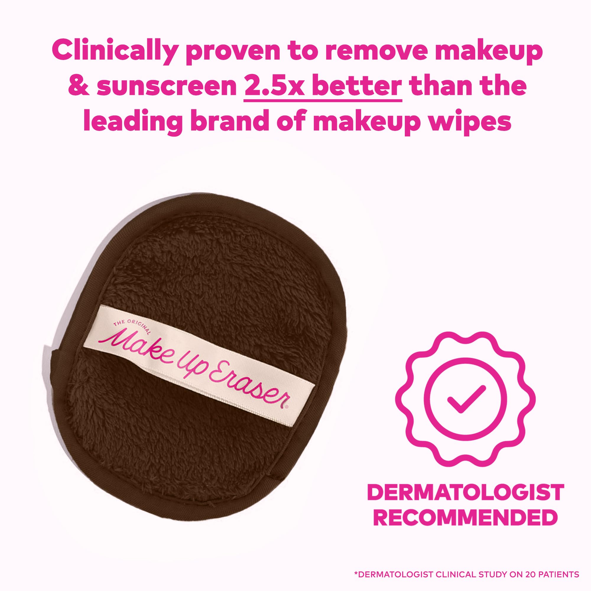 The Original MakeUp Eraser, 7-Day Set, Erase All Makeup with Just Water, Including Waterproof Mascara, Eyeliner, Foundation, Lipstick, Sunscreen, and More! 7ct