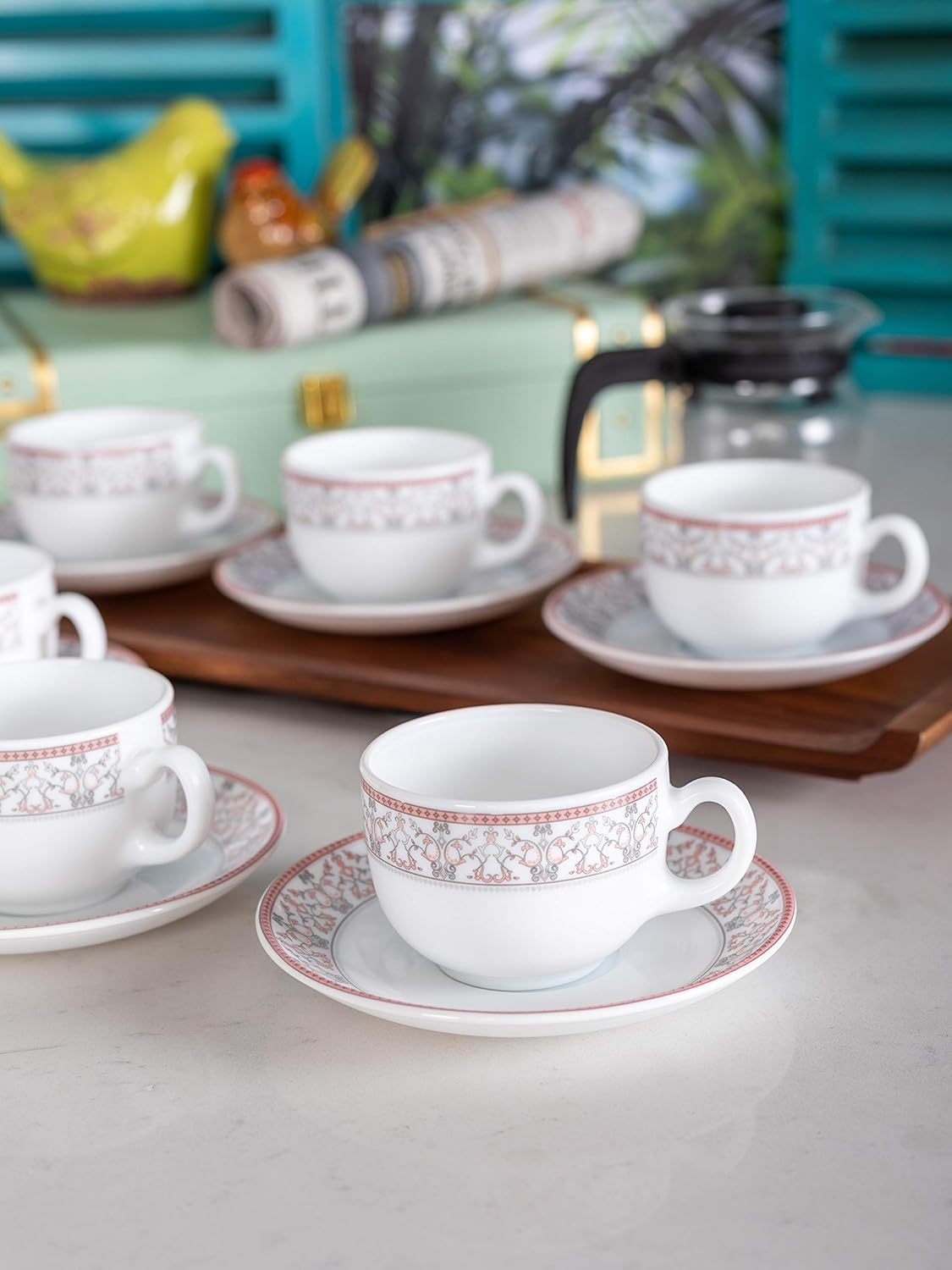 Buy LaOpala Cup Saucer Set (Set of 12pcs) Online at Low Prices in India