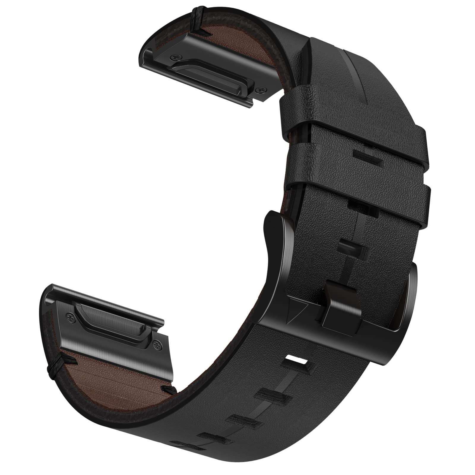 Songsier Fenix 7 Leather Strap -22mm Replacet Band Wristband for Fenix 8 47 mm, Fenix 7 Solar, Fenix 7 Sapphire Solar, Fenix 6 /pro/Sapphire, Fenix 5 /plus, Forerunner 935/945/955, Quatix 5/6/7