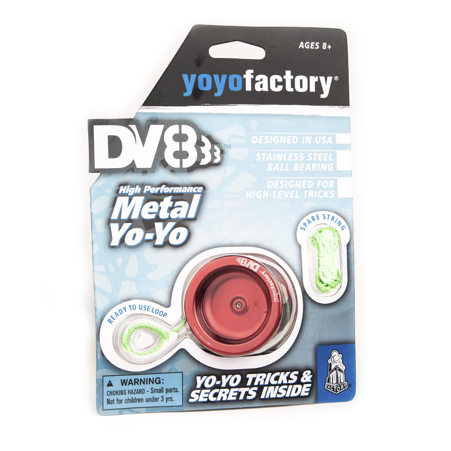 YoYo Factory DV888 Metal Yo Yo – Trick YoYo for DNA | Responsive Professional Style Yoyo Kids, Teens & Adults - Red — image 1