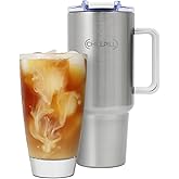 CHILLPILL GO Iced Coffee Chiller - Stainless Steel Cup Iced Coffee Maker & Espresso Chiller, Fast Cooling Cold Brew Coffee Ma