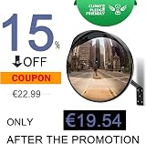 moveland 30cm Acrylic Convex Safety Mirror Wide Angle Driveway Traffic view 2