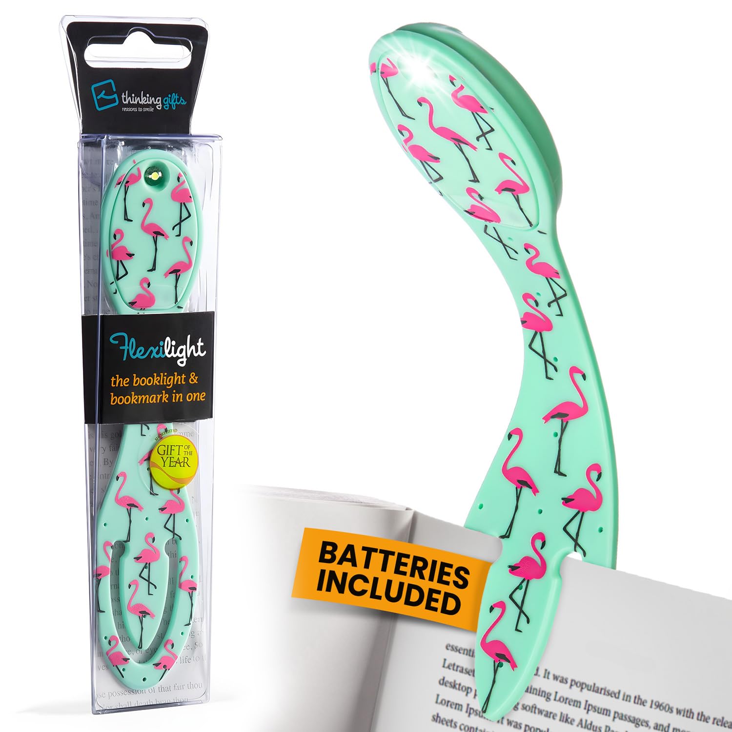 Gifts for Readers & Writers Flexilight 2-in-1 LED Reading Light | Clip-On Bookmark & Book Light | Reading Lamp for Children & Adults | Essential Book Accessories | Gift for Book Lovers