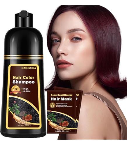 Amazon.com : Black 3-in-1 Hair Dye for Men & Women - Long-Lasting