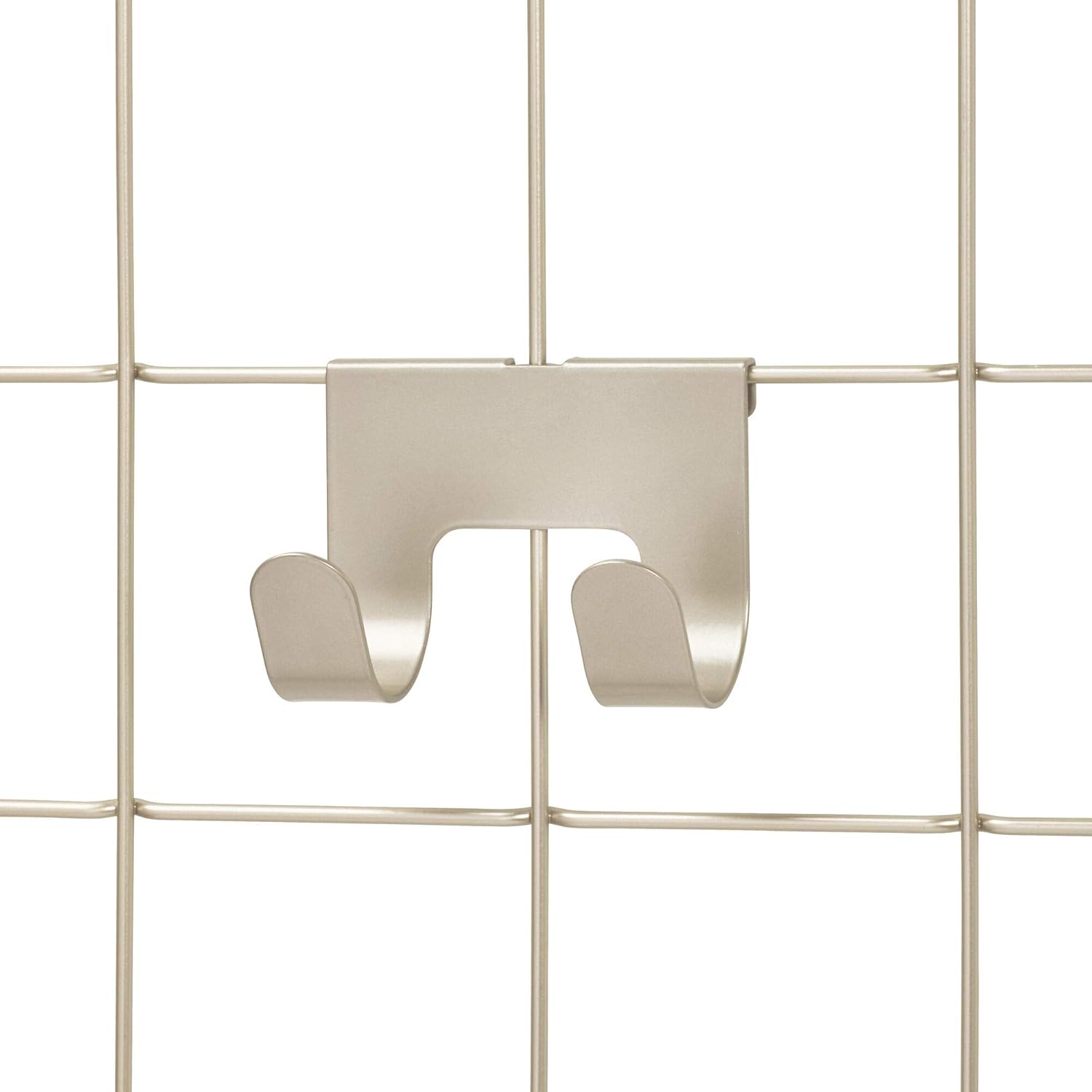 iDesign Jayce Metal Double Hooks for Modular Grid Wall Grid System, Storage Hooks for Kitchen, Bathroom, Bedroom, Office, Basement, Garage 4