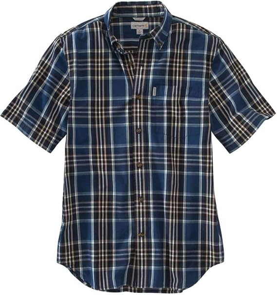 carhartt plaid short sleeve shirts