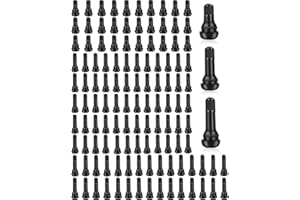 Riseuvo 120 Pcs TR412 TR413 TR414 Tire Valve Stems - Rubber Snap-in Valves for 0.453" Rim Hole Universal Fit Car, Truck, Trailer, ATV, Lawn Mower