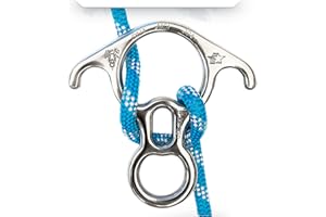 ProClimb Figure 8 Descender | Stainless Steel | Rappelling and Rescue | 50 kN | Bent Ear Design