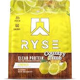 Ryse Clear Whey Isolate Protein Powder - Country Time Lemonade - 22g Fast-Digesting Whey Protein - Light, Juicy &amp; Refreshing - 100 Calories, Zero Sugar, Zero Artificial Colors - 20 Servings Bag
