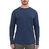 netdraw Men's Ultra-Soft Bamboo Viscose T-Shirt, Curved Hem Lightweight Cooling Cotton Blend Casual Tee
