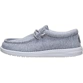 HEYDUDE Men's Wally Stretch Jersey Slip On Shoes | Lightweight Loafer | Soft Jersey Cotton Blend Upper, Elastic Laces, Easy On System, Removable Foam Insole, Flexible EVA Outsole, Packable Design