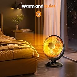 Kismile Oscillating Parabolic Space Heater with