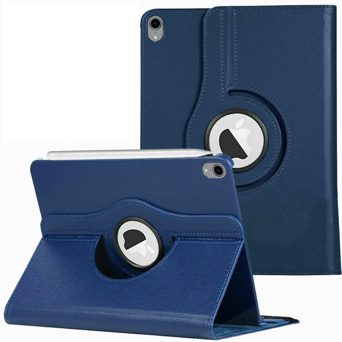 Rotate 360° Leather Stand Cover For Apple iPad 10th/11th Generation Released 2022/2025 and Model Numbers are A2757, A2777, A2696, A3355, A3356, A3354 (Blue)