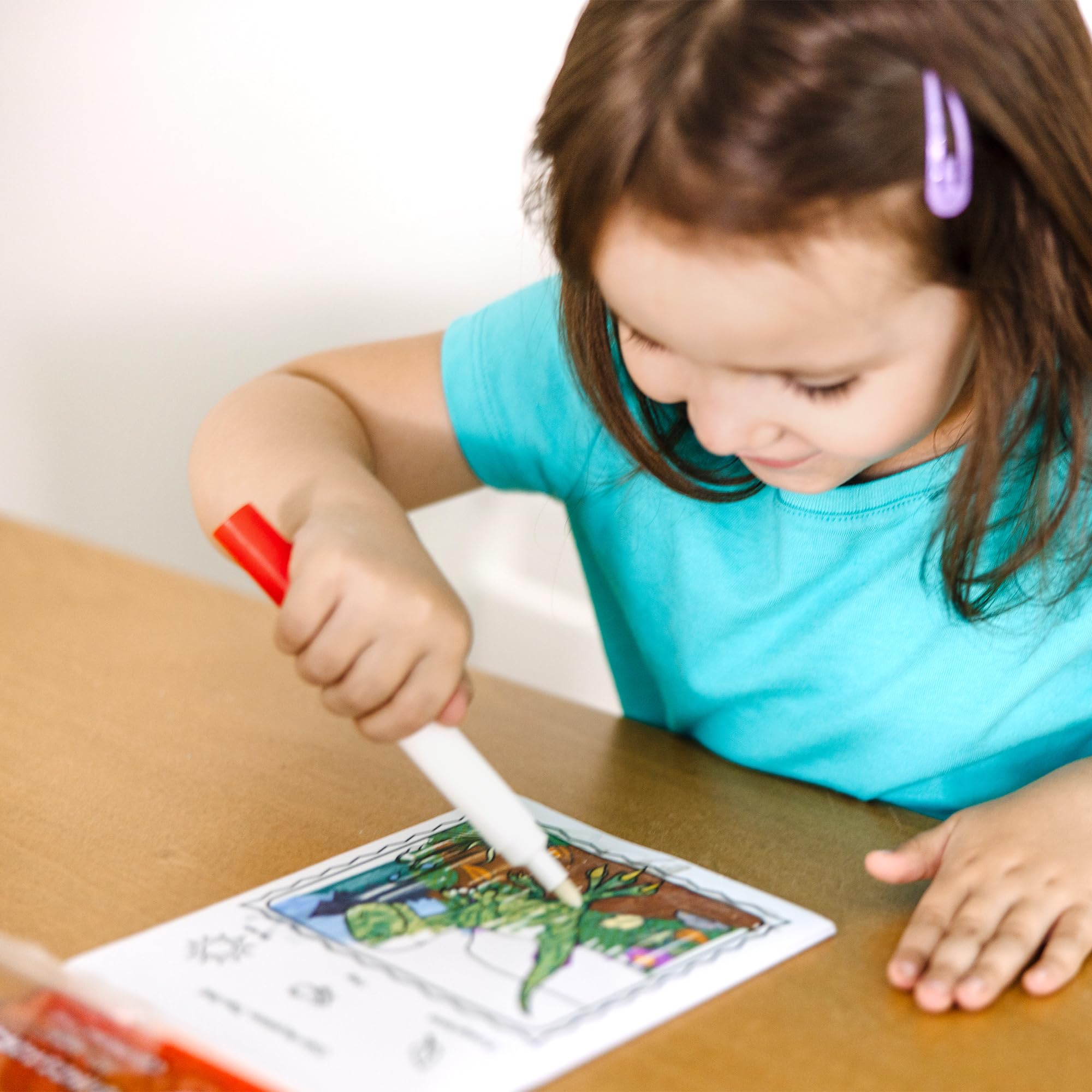 Melissa & Doug On The Go ColorBlast! Travel Activity Book with No-Mess Marker - Dinosaur - FSC Certified