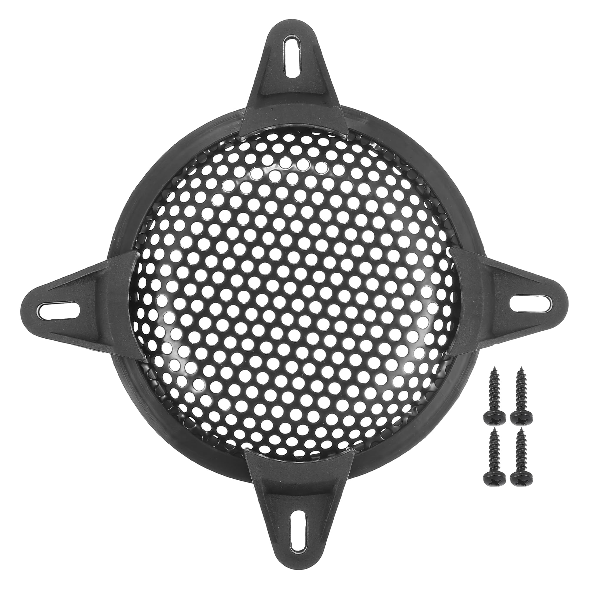 X AUTOHAUX 5" Car Speaker Grills Cover Mesh w/Screws and Clips Black - 1 Pcs