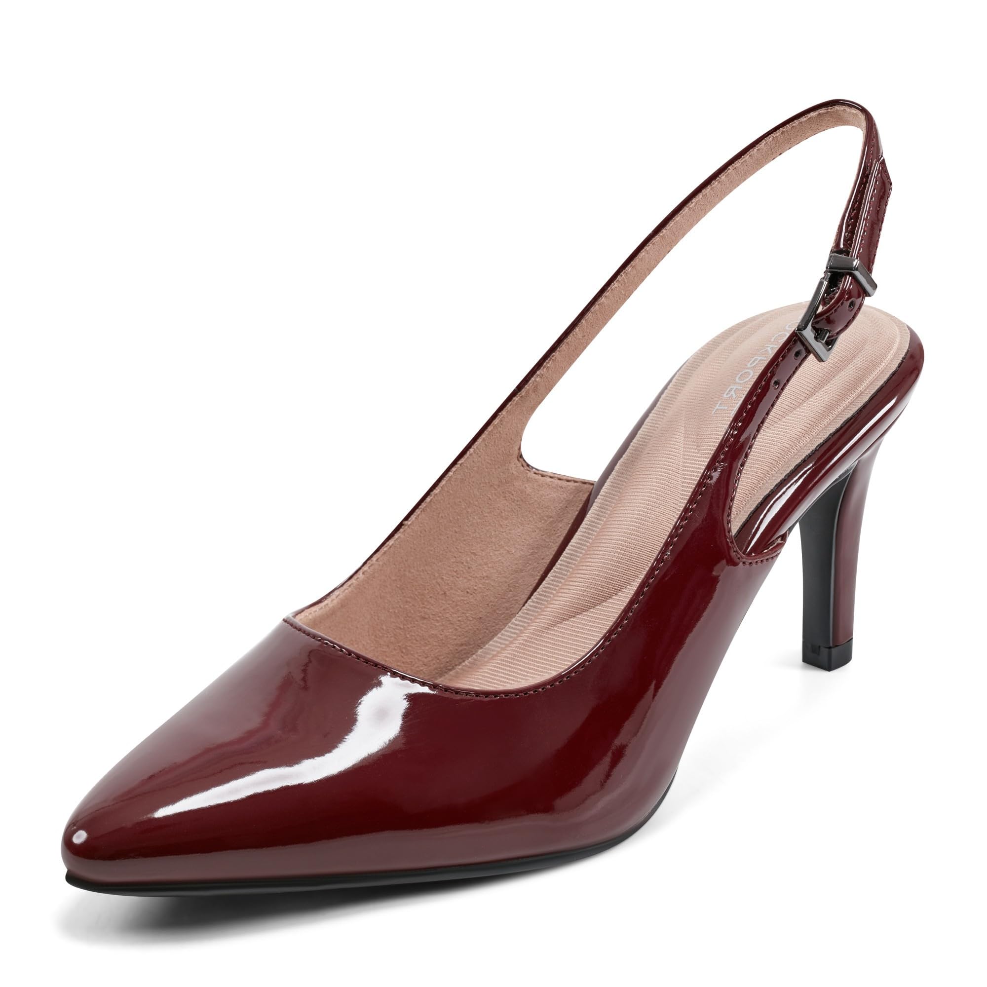 Rockport Women’s Jolie Pump, Dark Red, 5 Wide