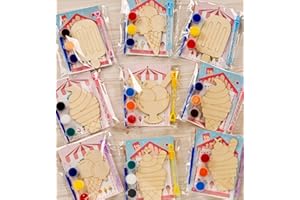 GEECOZYLIFE Ice Cream Party Favors - 12 PCS Ice Cream Craft Kits for Kids - Candyland Wooden Painting Kit with Bubble Wand - Two Sweet Birthday Party Supplies Summer Goodie Bags Gifts Prizes Girls Boys