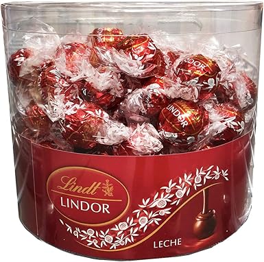 Caja con 96 Bombones Lindor Chocolate Leche. Lindt.: Amazon.es: Alimentación y bebidas