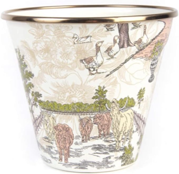 MacKenzieChilds Aurora Enamel Pot Garden & Outdoor