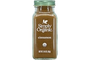 Simply Organic Ground Cinnamon, 2.45 Ounce Bottle, Gourmet Quality Cinnamon, Full Balanced Spicy Flavor, Kosher