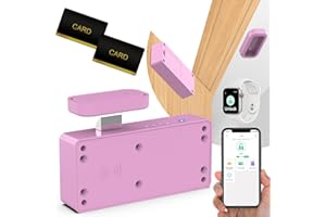 Eseesmart Smart Cabinet Lock, Hidden RFID Electronic Bluetooth Drawer Locks, Baby Proofing Child Safety Cabinet Locks for Liquor Cabinet Locker Drawer Cupboard Desk Dresser Adults