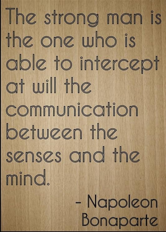 L Homme Fort Est Le Seul Qui Est Capable De Faire Citation Par Napoleon Bonaparte Grave Au Laser Sur Plaque En Bois Dimensions 3 X 25 4 Cm Amazon Ca Maison Et Cuisine