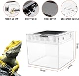 Reptile Growth 8x8x7 Mini PC Vivarium with Top Sliding Door Ventilation view 4