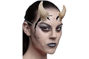 Fxe Faux Studio Large Flesh Devil Horns Halloween Latex Prosthetic Appliance.
