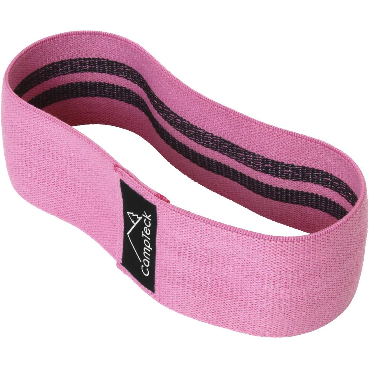 CampTeck U6916 - Polyester & Latex Hip Band Elasticated Glute Resistance Bands Non-slip Squat Band - Activate hip/thigh muscles - Gym, Yoga and Pilates, Sport Warm Ups - Pink - S (66cm x 8cm)