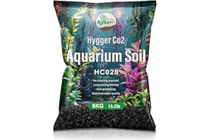 Hygger CO2 Upgraded Aquarium Soil Water Grass Mud, Ideal for Fish Tank Aquascaping Aquarium Substrate Soil for Plants and Shrimps, No Need to Wash (13.2 Pounds)