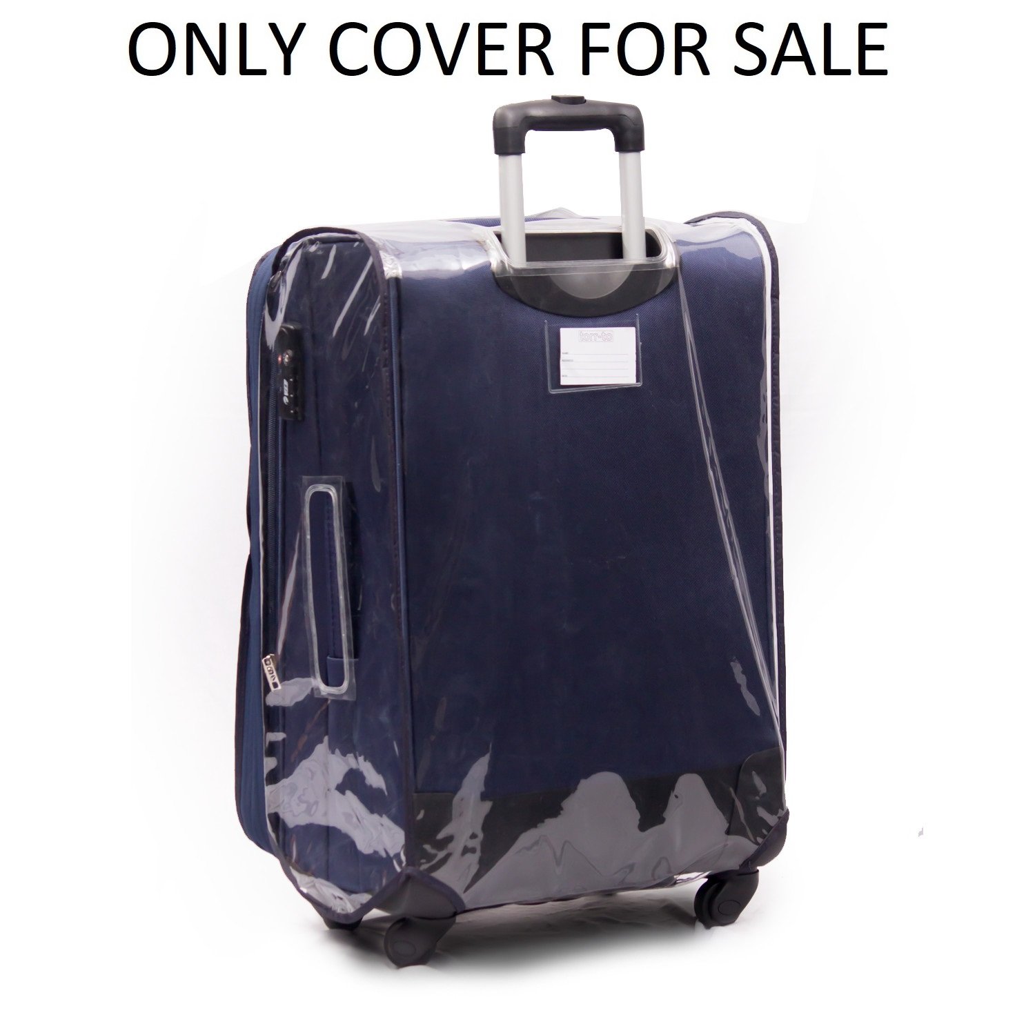 PVC Cover for Soft Luggage Trolley Bags with Expandable Zipper (24inch