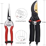 Kynup Garden Secateurs 3-Piece Set with Heavy Duty Bypass Shears view 9