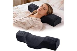 Cervical Neck Pillow for Sleeping Pain Relief, Ergonomic Memory Foam Neck Support Pillow for Side Sleepers, Back Sleepers & S