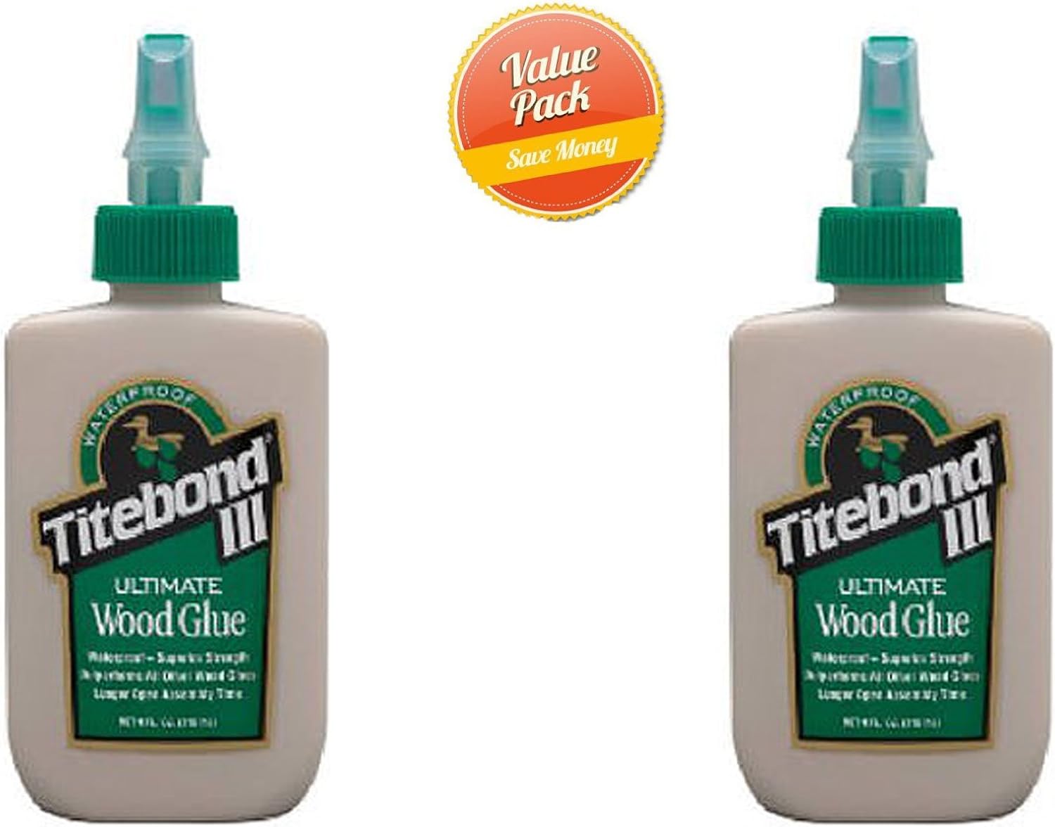 Waterproof Titebond III Wood Glue, 2 Pack