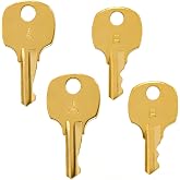 Zookpr 4Pcs Cedar Chest Key Replacement Fits All Lane S Series Locks | Replacement Lane Cedar Chest Key Safety Style Locks S83,S84,S85,S86,S87,S88,S89,S90,S99